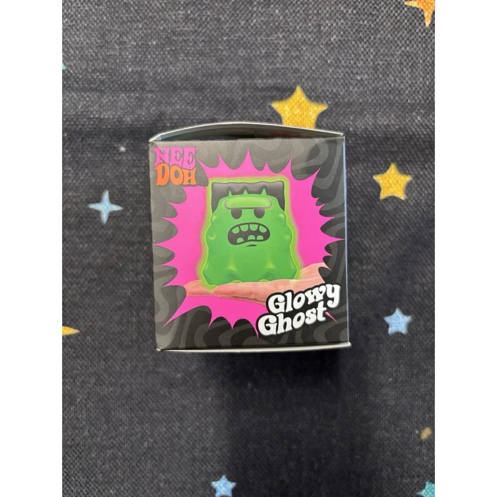 NeeDoh Glowy Ghost Green Vampire Authentic Nee Doh New GITD